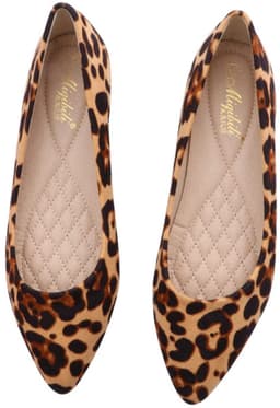 Dailygoody - Schoenen met luipaardpatroon - Avondschoenen voor dames - Elegante hakken - Bruin - Vrijetijdsschoenen - Ideaal voor werk en feesten — thumbnail 1