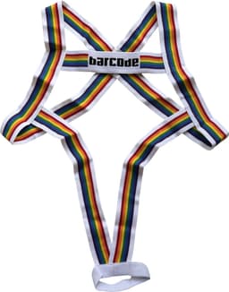 Barcode Berlin Body Harness Pride Ikem White - MAAT L/XL — thumbnail 1
