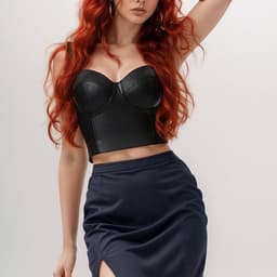 Leren Wetlook Lingerie voor Vrouwen - Punk Slim Fit Latex Top voor Feest, Clubwear en Carnaval — thumbnail 2