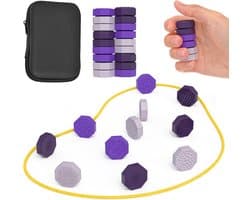 Compact Schaakspel met 18 Siliconen Figuren, Magnetische Hechting, Geschikt voor Kamperen en Reizen, Warmte- en Koudbestendig