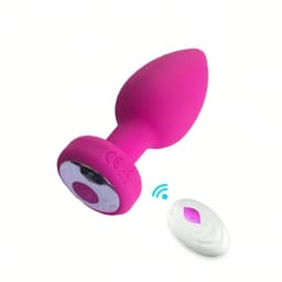 Oneay Vibrerende Anale Plug met Afstandsbediening – Prostaat Massager voor Mannen & Vrouwen – 10 Vibratiestanden – Draadloos Seksspeeltje – Kleine Buttplug voor Beginners – Stil & Waterbestendig – Roze rood — thumbnail 1
