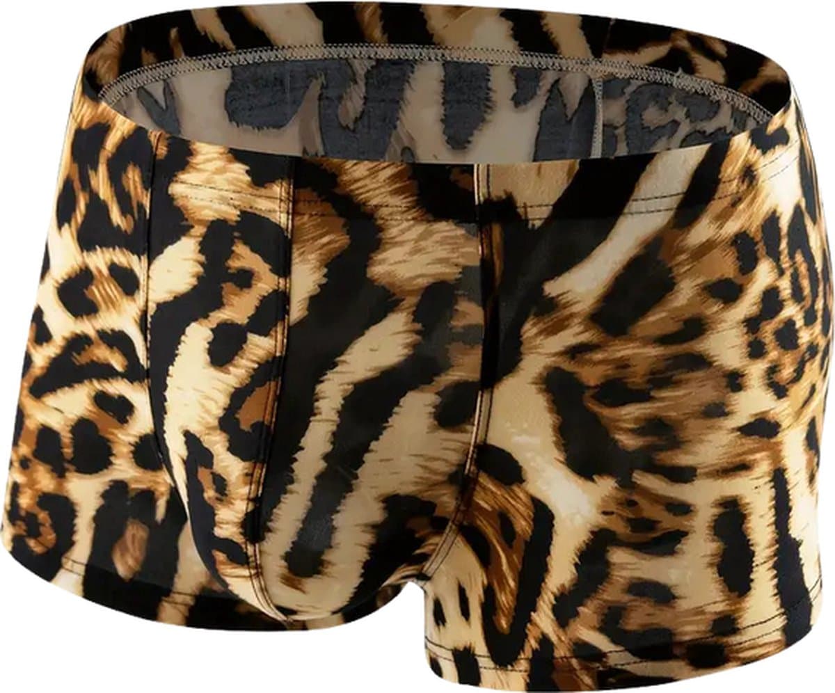 LekkerStout Panterprint Boxershort - Bruin/Zwart - Sexy Herenondergoed | XL | ( LS222 ) — afbeelding 1