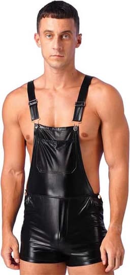 Erotische jarretel overall heren - Jumpsuit - Festival - BDSM - PU Leder — thumbnail 1