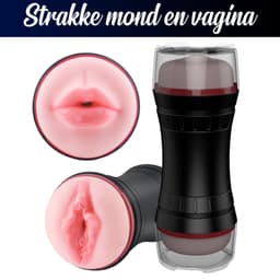 G-Toys® Mastrubator voor Man Pocket Pussy - 2 in 1 Blowjob & Pussy - Sex Toys voor Mannen - Mastrubators Mond en Vagina - Seksspeeltjes Erotiek Pijpen Zuigen - Pocketpussy — thumbnail 2