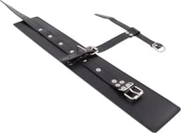 Enkel en tenen bondage – Zwart - Faux Lederen Handboeien – BDSM boeien - Been vastbinden — thumbnail 3