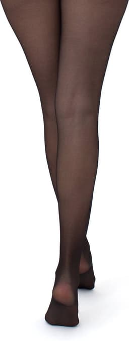 Giulia - Intimo Plus licht glanzende 20den Sheer Panty met open kruis - Zwart - L — thumbnail 9