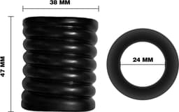 Fijne siliconen balzak ring - Ejaculatie vertragend - Scrotum stretcher - One size - Cockring — thumbnail 5