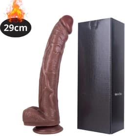 Nivard Dildo - Anaal - Met Zuignap - Siliconen - Sex Toys - Voor Mannen & Vrouwen - Voor Koppels - Couples - Bruin - 29cm — thumbnail 1