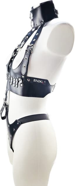 BNDGx® - Bondage tuig pak Harnas vrouw riem - Erotische sex Body Nep Leer - Verstelbaar - — thumbnail 2