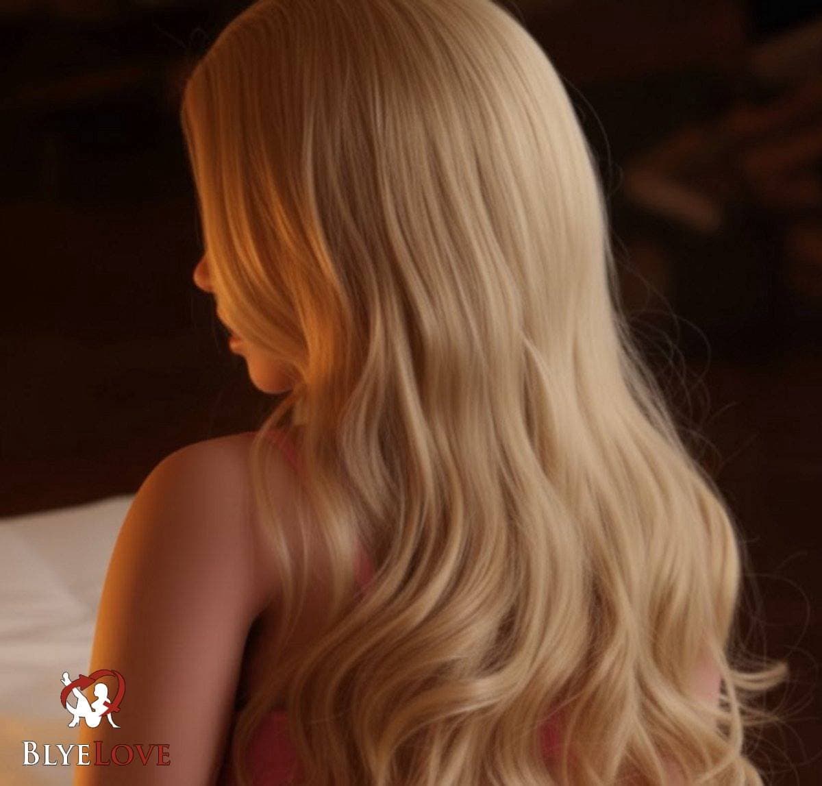 Sekspop Pruik Blond voor Love Doll Masturbator Sexpop Blyelove.nl® — afbeelding 1