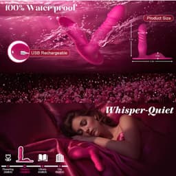 Bodybite - Vibrators voor Vrouwen - Stotende Vibrators - Dildo - Pulsing Clitoris en G-spot Stimulator - Vibrators voor Vrouwen Realistisch - Clitoris Stimulator - Seksspeeltjes- PABLO — thumbnail 6