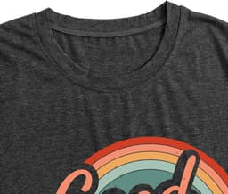 Dames T-shirt met Regenboog Print - Zomer Korte Mouwen Ronde Hals — thumbnail 4