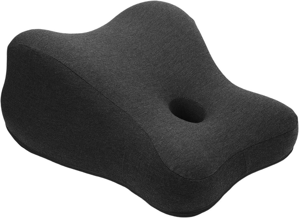 Intimiteitskussen - Koppel kussen - Ontspanning en comfort - 3D gebogen vorm - 48x41x23cm - Zwart — afbeelding 1