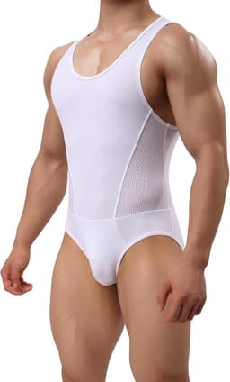 Heren Bodysuit - Ondergoed Singlet - Dagelijks Comfort - Vormgevend Effect - Zwart — thumbnail 6