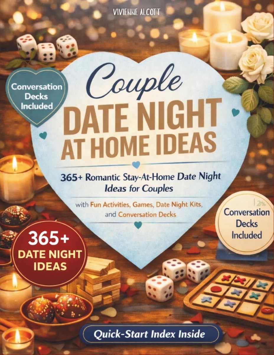 Date Night Ideeën - Romantische Avonden - Samen Ontspannen - 365+ Ideeën - 21.6 x 27.9 cm — afbeelding 1