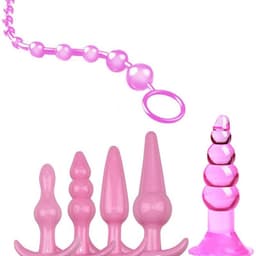 Daity Siliconen Buttplug Set 10-delig – Beginners Anale Pluggen Set met Verschillende Maten & Vormen – Flexibel, Huidvriendelijk, Trainingsset met Anaalkralen & Dildo – Seksspeeltje voor Vrouwen & Koppels – Roze — thumbnail 8