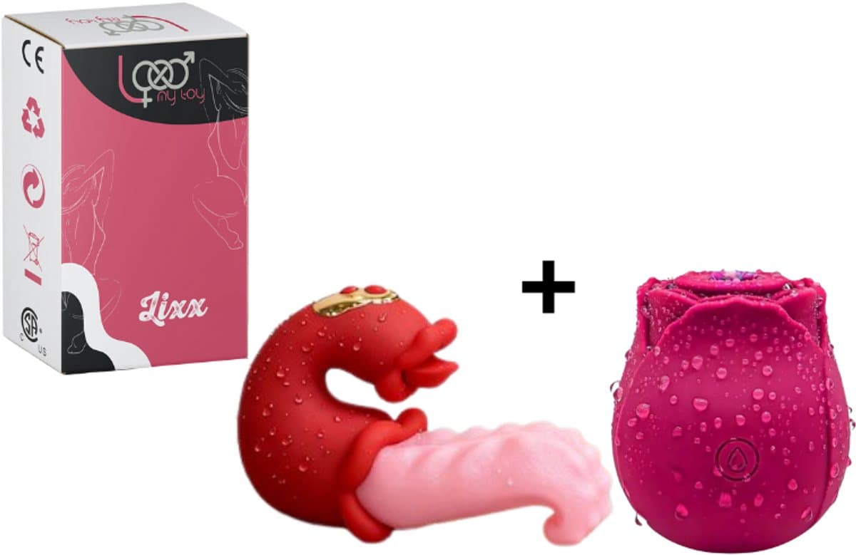 Roos Vibrator 10 standen waterproof clitoris zuigend rosé vibrator speeltjes voor vrouwen Adorime Sucking Vibrator Clitoral Suction Clot Clitoris Clit Sucker Nipple Stimulator Sex Toys Red Rose Vibrator for Women Sex — afbeelding 1