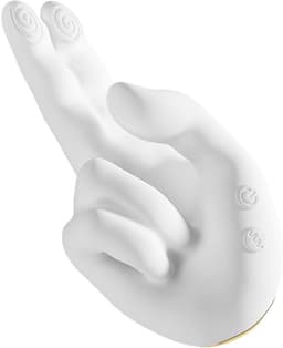 G spot Vinger Vibrator met Licht 10 Standen USB Oplaadbaar Waterdicht Clitoris Stimulator Compact Stil Massage Apparaat — thumbnail 1