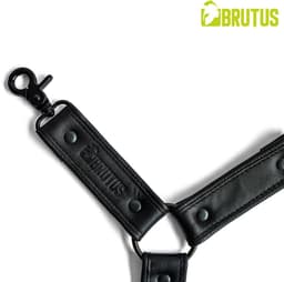 BRUTUS Leather Leg Harness Black-Black — thumbnail 5