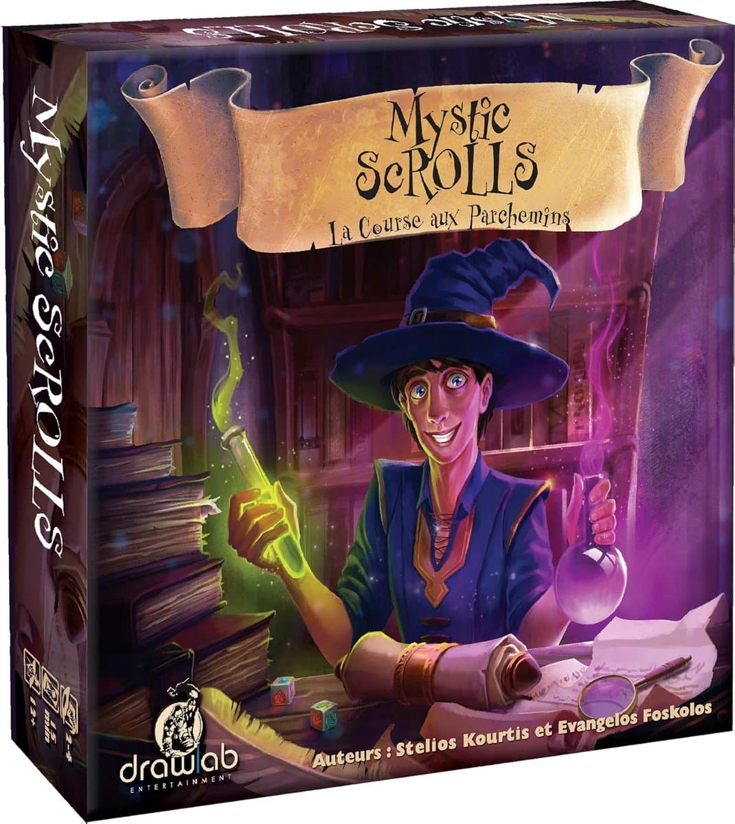 Mystic ScROLLS spel - Dobbelspel Race - Snelle Partijen - Real-time Actie - 20x20x4 cm - Meerkleurig — afbeelding 1
