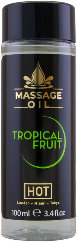 Hot - Tropical fruit 100ml Massage olie - Transparant — thumbnail 3