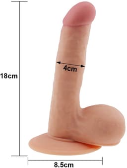 Lovetoy - The Ultra Soft Dude - Realistische Dildo - 19 x 4 cm — thumbnail 5