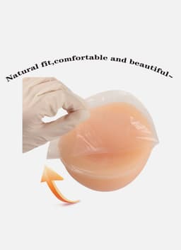 Zelfklevende Siliconen Borsten – Cup C– 800 gram- Borstprothese – Travestie, Crossdress & Cosplay –Nep Tieten-Nep Borsten- — thumbnail 2