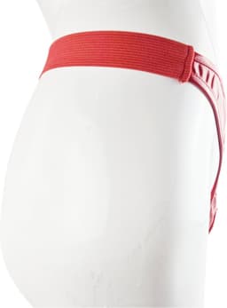 BamBella ® - String Maat Onesize S M L - Datex Rood (Latex en stof SM kleding BDSM erotische heren kleding ondergoed lingerie onderbroek zwart — thumbnail 3