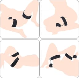 Nexvo®Benenspreider bdsm - Seksspeeltjes voor Koppel – Erotiek Toys - Sex Sling – Love Swing – Zwart - 16cm x 10cm x 6cm — thumbnail 6