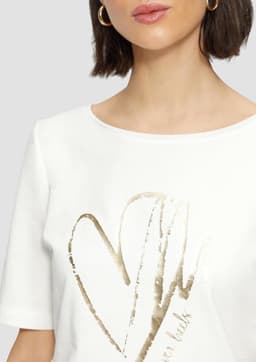 Dames T-Shirt met Hartjesdetails en Strikjes — thumbnail 3