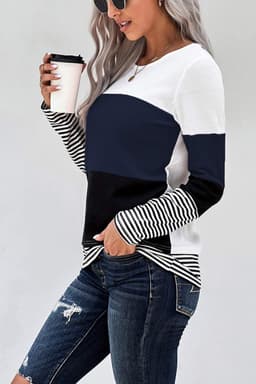 Effen T-shirt Dames Korte Mouwen Ronde Hals Zomer Top — thumbnail 2