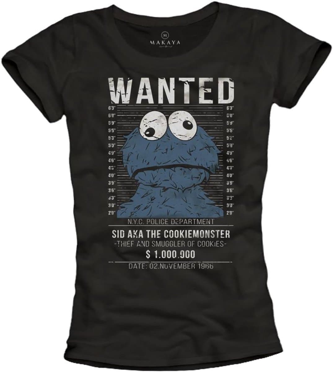 Grappig Gewild T-Shirt voor Dames - Koekjesmonster — afbeelding 1