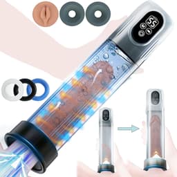 Vitdipy - Penispomp Elektrisch - Met Cockring - 5 Zuigstanden - 6 Trainingsmodi - Penis Extender - Oplaadbaar - Waterdichte — thumbnail 1
