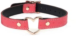 Liebe Seele - Angel's Kiss - Smalle Choker Met Hartvormige Ring - Luxe En exclusief ontwerp - Roze/Rosé Goud — thumbnail 1