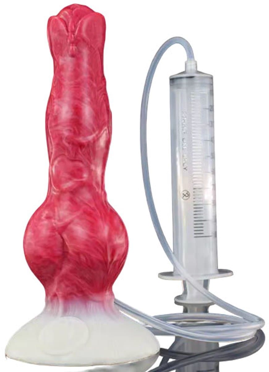Grote spuitende dildo - Zuignap - Spuit - Anaal - Unisex - Vloeistof - Mega — afbeelding 1