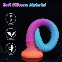 Monsterdildo - Glow-in-the-Dark Dildo - Dragon Siliconen Anaal Dildo - Extra Lange Dildo - Extreme Anaal Dildo - De Anaal Dildo Voor Ongeëvenaarde Sensaties en Intense Bevrediging — thumbnail 10