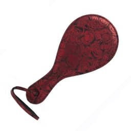 Fifty Shades of Grey Sweet Anticipation - Paddle met rozenpatroon - Polyester - Rood/zwart - 42.5cm — thumbnail 1