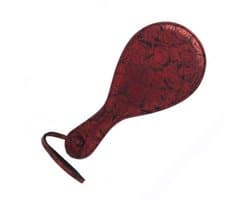 Fifty Shades of Grey Sweet Anticipation - Paddle met rozenpatroon - Polyester - Rood/zwart - 42.5cm