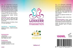 Lekkerr Massagemiddel op siliconebasis met de geur van Monoï — thumbnail 2