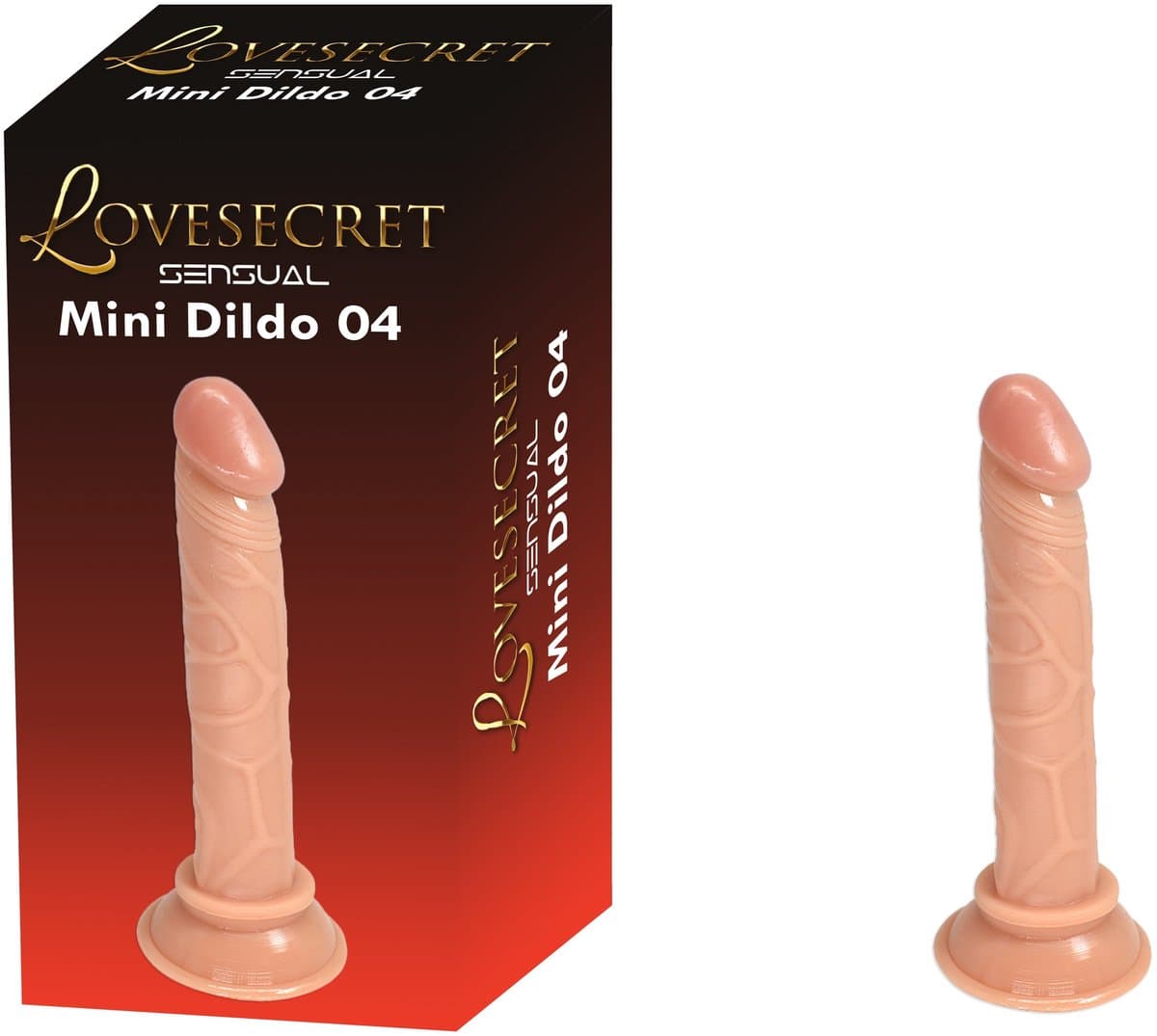 Lovesecret Sensual – LS33 – Mini Dildo 04 Flesh – Realistische Mini Dildo met Zuignap — afbeelding 1