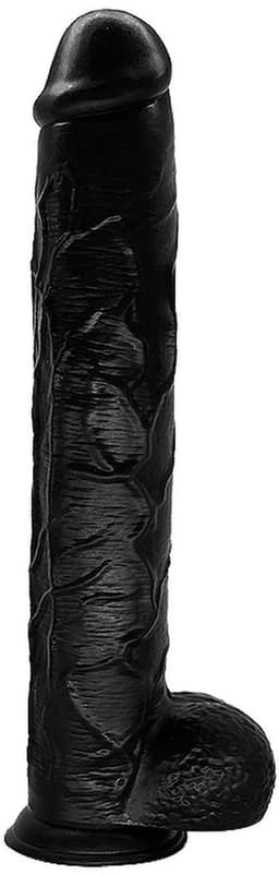 Lusty Mega Realistische Grote Dildo met zuignap - 48 x 8 cm! - XXL Dildo Voordeelpack - Extreme Zwarte Dildo voor anaal gebruik — thumbnail 4