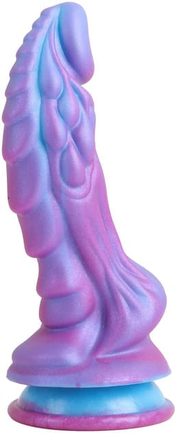 Banoch | Dildo fantasy Dragon | blauw / paars | siliconen met zuignap | Monster creature — thumbnail 8