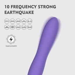 WINYI Brandy SUPER krachtige bullet vibrator - verwarmende kleine vibrator - zachte siliconen - oplaadbaar - waterdicht - paars — thumbnail 4