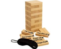 Romantisch Koppelspel Nederlands – Couple Game Blocks – Koppel spel – Date Night Blokken – Koppelspel - Spel voor Stellen – Valentijn Cadeau – Intiem en Speels – Liefdesspelletjes voor Relaties - Inclusief Blinddoek