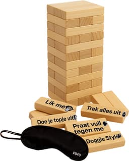 Romantisch Koppelspel Nederlands – Couple Game Blocks – Koppel spel – Date Night Blokken – Koppelspel - Spel voor Stellen – Valentijn Cadeau – Intiem en Speels – Liefdesspelletjes voor Relaties - Inclusief Blinddoek — thumbnail 1