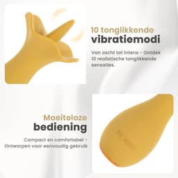 Be Mine Moon Flower – Vibrator - Vibrator voor Vrouwen - Clitoris Stimulator - Tong Vibrator - Sex Toys voor Vrouwen - Sex Toys voor Koppels - 10 trilfuncties - USB-C - IPX6 — thumbnail 5