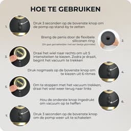 OHYES Automatische Penispomp met Cockring Set - Sex toys voor mannen - Elektrische penis pomp — thumbnail 9
