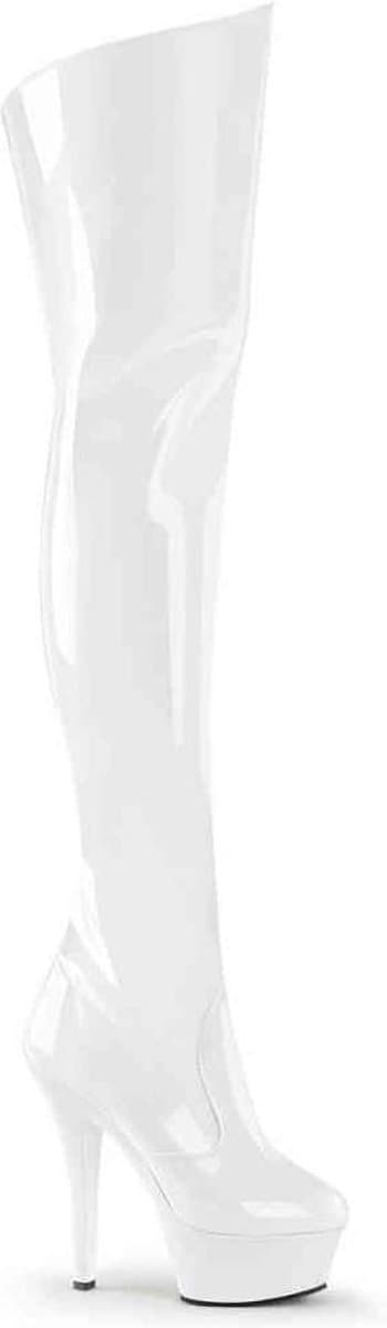 EU 36 = US 6 | KISS-3010 | 6 Heel Platform Thigh Boot — afbeelding 1