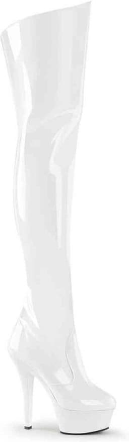 EU 36 = US 6 | KISS-3010 | 6 Heel Platform Thigh Boot — thumbnail 1