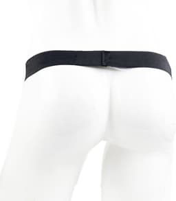 BamBella®- Sexy Lingerie Heren S/M- Zwart mannen ondergoed open kruis slip boxer short — thumbnail 5